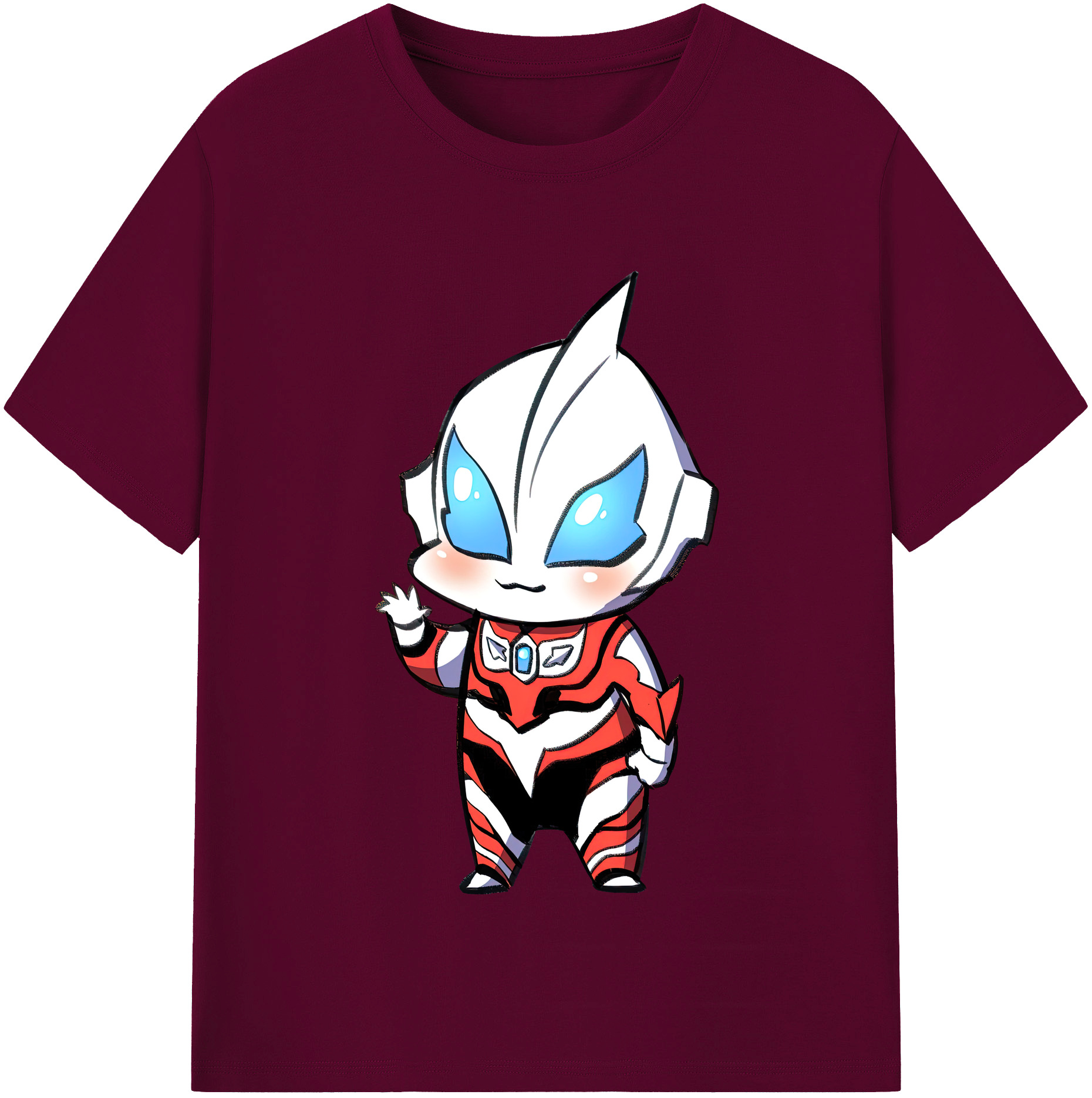 （画像用） ウルトラマン Ultraman レディースカジュアルプリントTシャツ（綿100％）